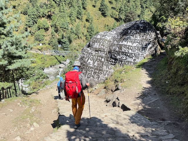 Trekking between Lukla and Namche Bazaar