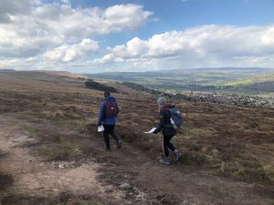 Enjoying the views over Ilkley on a beginners' navigation course