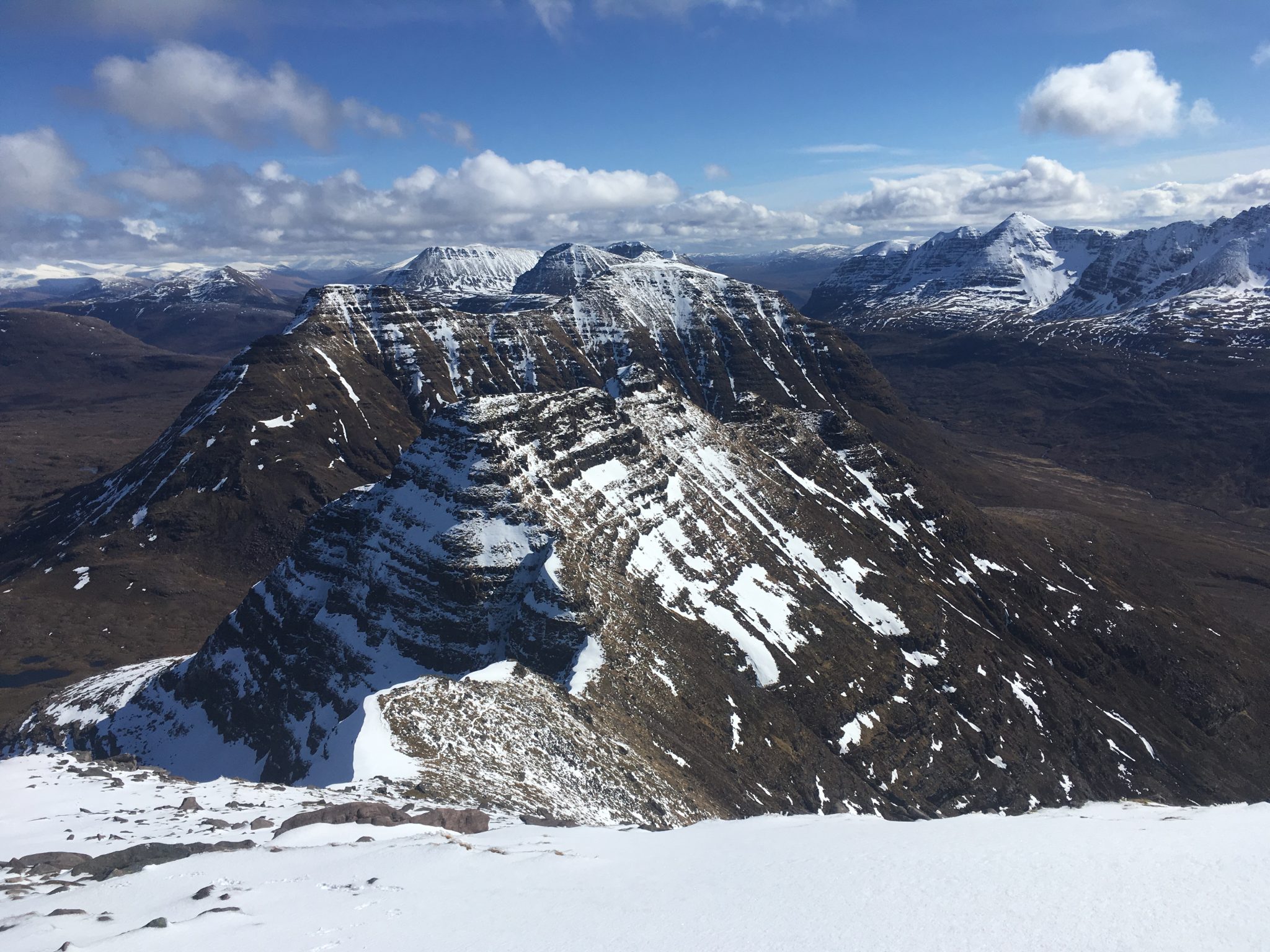 A winter view from the Horns of Alligin in Torridon