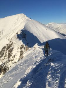 Putting beginners' mountain walking tips into practice in the highlands of Scotland on the Devil's Ridge